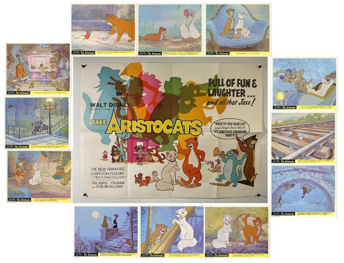 Lot 294 - THE ARISTOCATS (1970) A UK quad film poster...