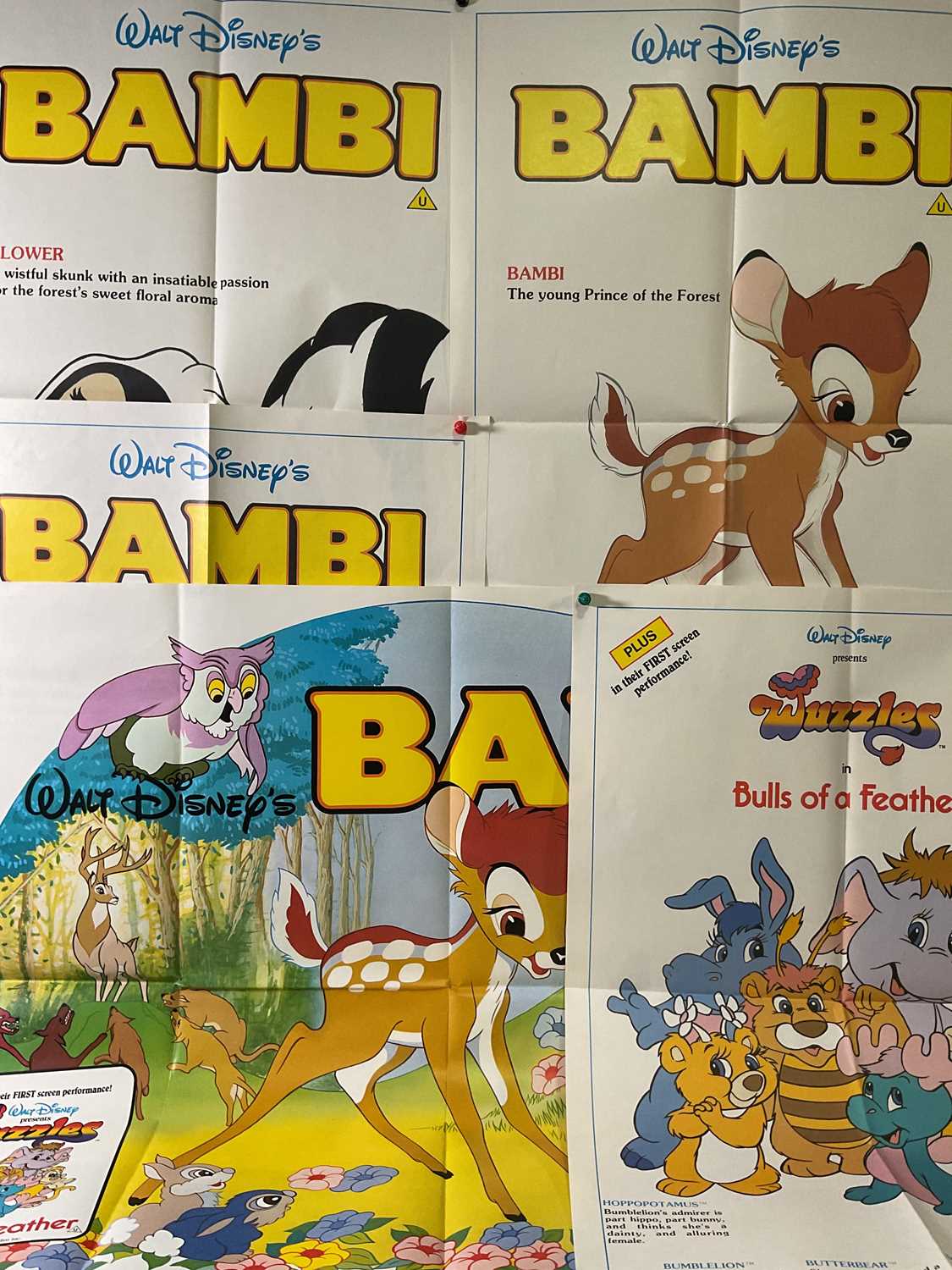 Lot 380 - BAMBI / WUZZLES (1942) A UK double bill...
