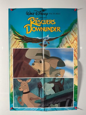 Lot 383 - THE RESCUERS DOWN UNDER (1991) a UK quad film...