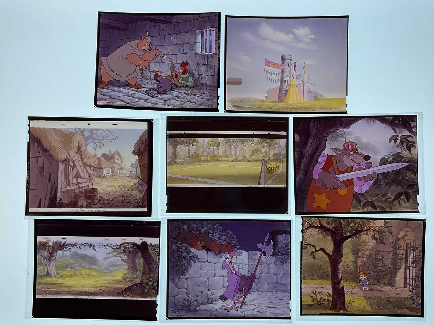 Lot 389 - ROBIN HOOD (1973) A group of 8 original Walt...