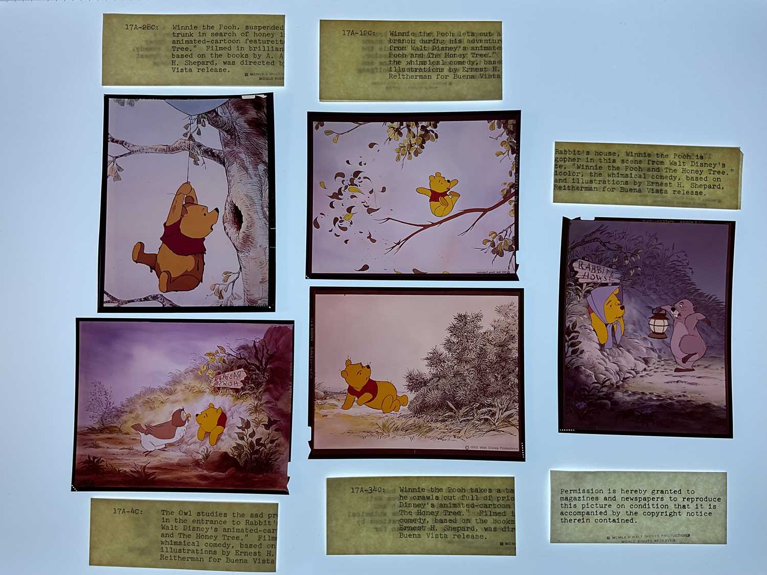 Lot 394 - WINNIE THE POOH AND THE HONEY TREE (1966) A...