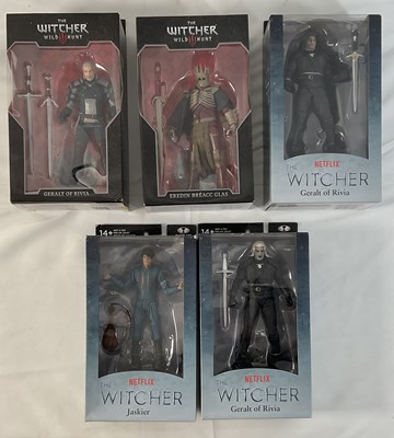 Lot 498 - A group of 5 Mcfarlane Toys THE WITCHER action...