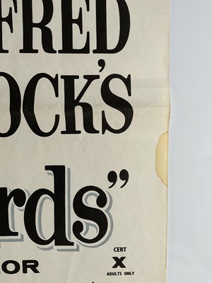 Lot 66 - THE BIRDS (1963) UK Quad film poster, Alfred...