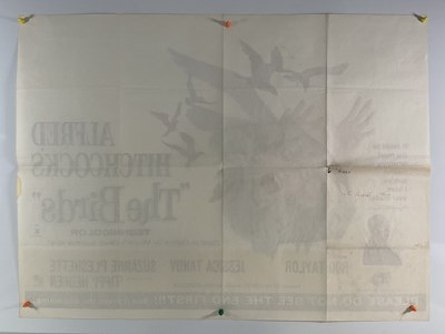 Lot 66 - THE BIRDS (1963) UK Quad film poster, Alfred...