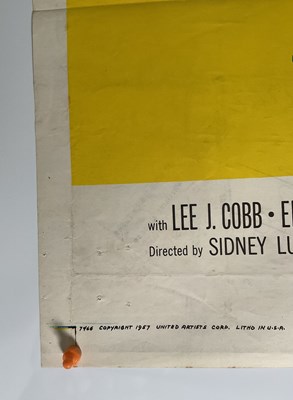 Lot 143 - 12 ANGRY MEN (1957) US one sheet, courtroom...
