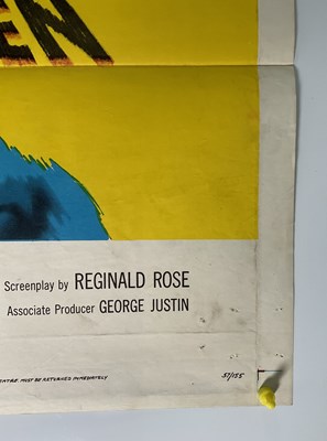 Lot 143 - 12 ANGRY MEN (1957) US one sheet, courtroom...