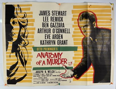 Lot 68 - ANATOMY OF A MURDER (1959) UK Quad film poster,...
