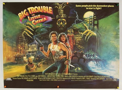 Lot 132 - BIG TROUBLE IN LITTLE CHINA (1986) UK quad...