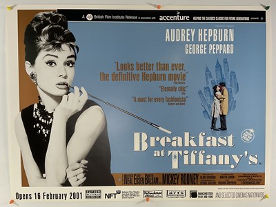 Lot 131 - BREAKFAST AT TIFFANY'S (1961) UK quad 2001 BFI...