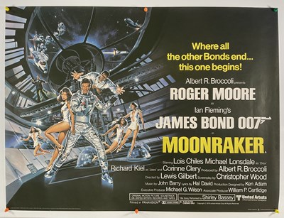 Lot 169 - MOONRAKER (1979) UK quad film poster for the...