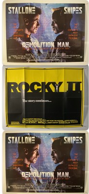 Lot 91 - A trio of UK quad movie posters for Sylvester...