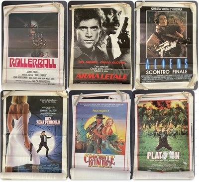 Lot 95 - A selection of Italian one panel film posters...