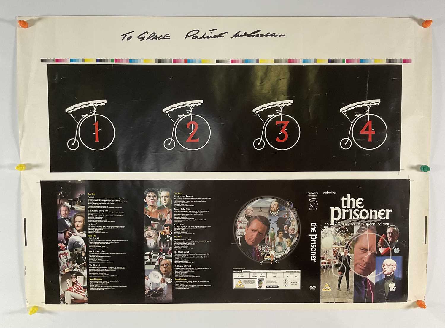 Lot 542 - An artist proof DVD cover for THE PRISONER...