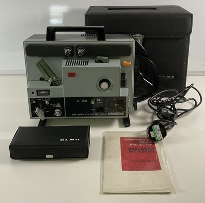 Lot 539 - An ELMO ST1200 8mm film projector in black...