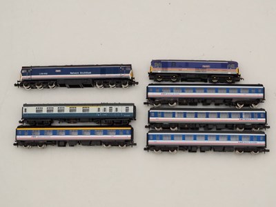 Lot 5 - A group of unboxed N gauge model railways...