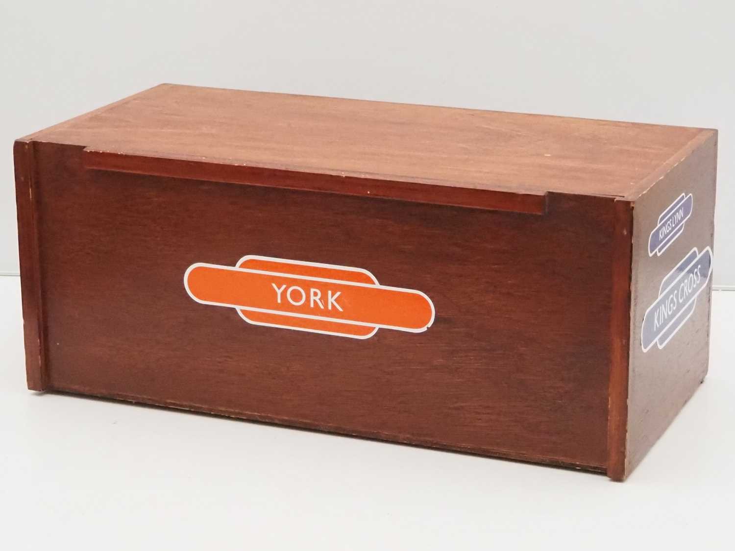 Lot 9 - A handbuilt wooden stock storage cabinet for N...