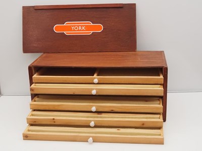 Lot 9 - A handbuilt wooden stock storage cabinet for N...