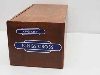 Lot 9 - A handbuilt wooden stock storage cabinet for N...