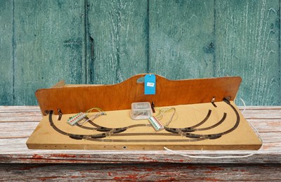 Lot 10 - An oval N gauge double sided test track with...