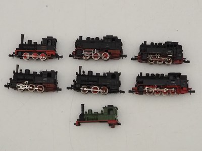 Lot 11 - A group of European outline N gauge steam...