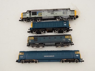 Lot 19 - GRAHAM FARISH - a group of N gauge diesel...