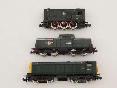 Lot 20 - GRAHAM FARISH - a group of N gauge diesel...