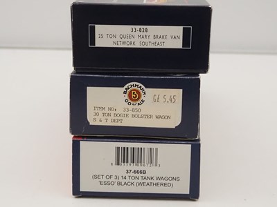 Lot 46 - BACHMANN - various mixed OO gauge wagons and...