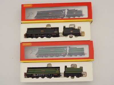 Lot 110 - A pair of HORNBY OO gauge West Country class...