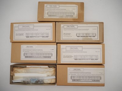 Lot 112 - A group of unbuilt OO gauge etched brass and...