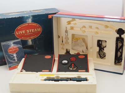 Lot 143 - A HORNBY OO gauge live steam starter set with...