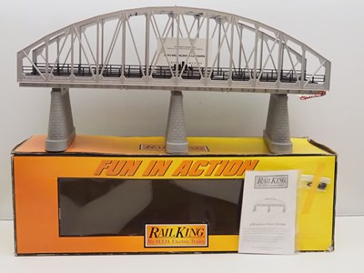 Lot 182 - An MTH RAILKING O gauge 2 track steel arch...