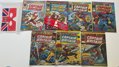 Lot 329 - CAPTAIN BRITAIN # 1, 2, 3, 4, 5, 6, 7 (Group...