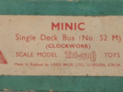 Lot 256 - A TRI-ANG MINIC 52M tinplate clockwork...