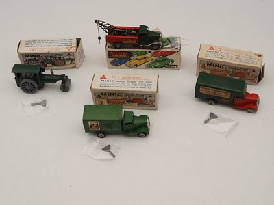 Lot 257 - A group of TRI-ANG MINIC tinplate clockwork...