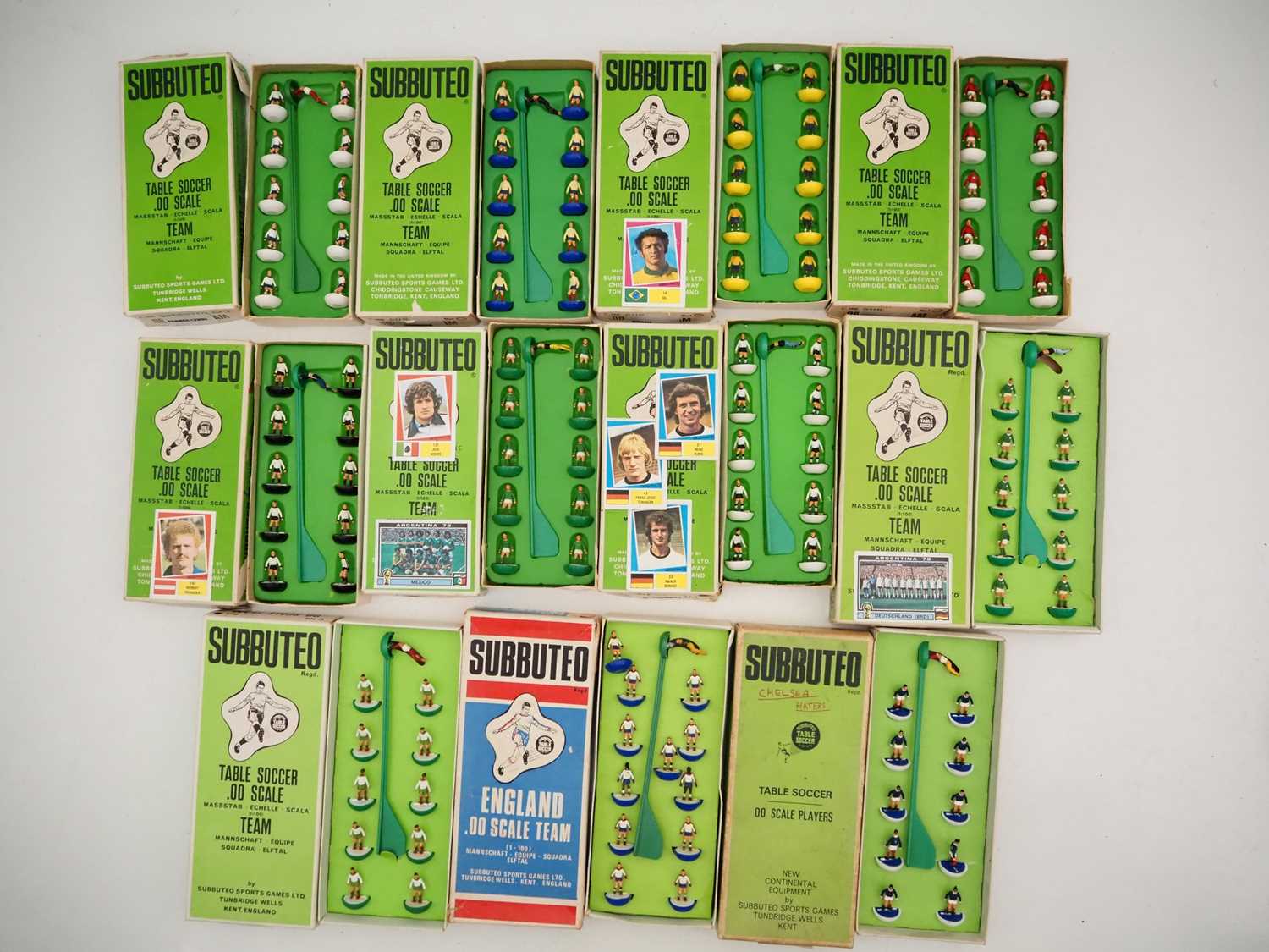 Lot 266 - A group of SUBBUTEO vintage boxed football...