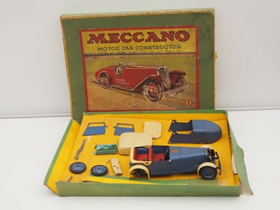 Lot 292 - A MECCANO Car Constructor No.1 set, part built,...