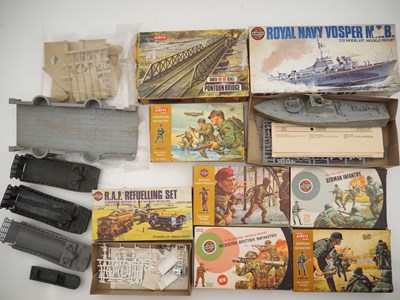 Lot 296 - A group of AIRFIX military kits, comprising...