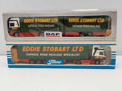 Lot 317 - A pair of TEKNO 1:50 scale diecast articulated...