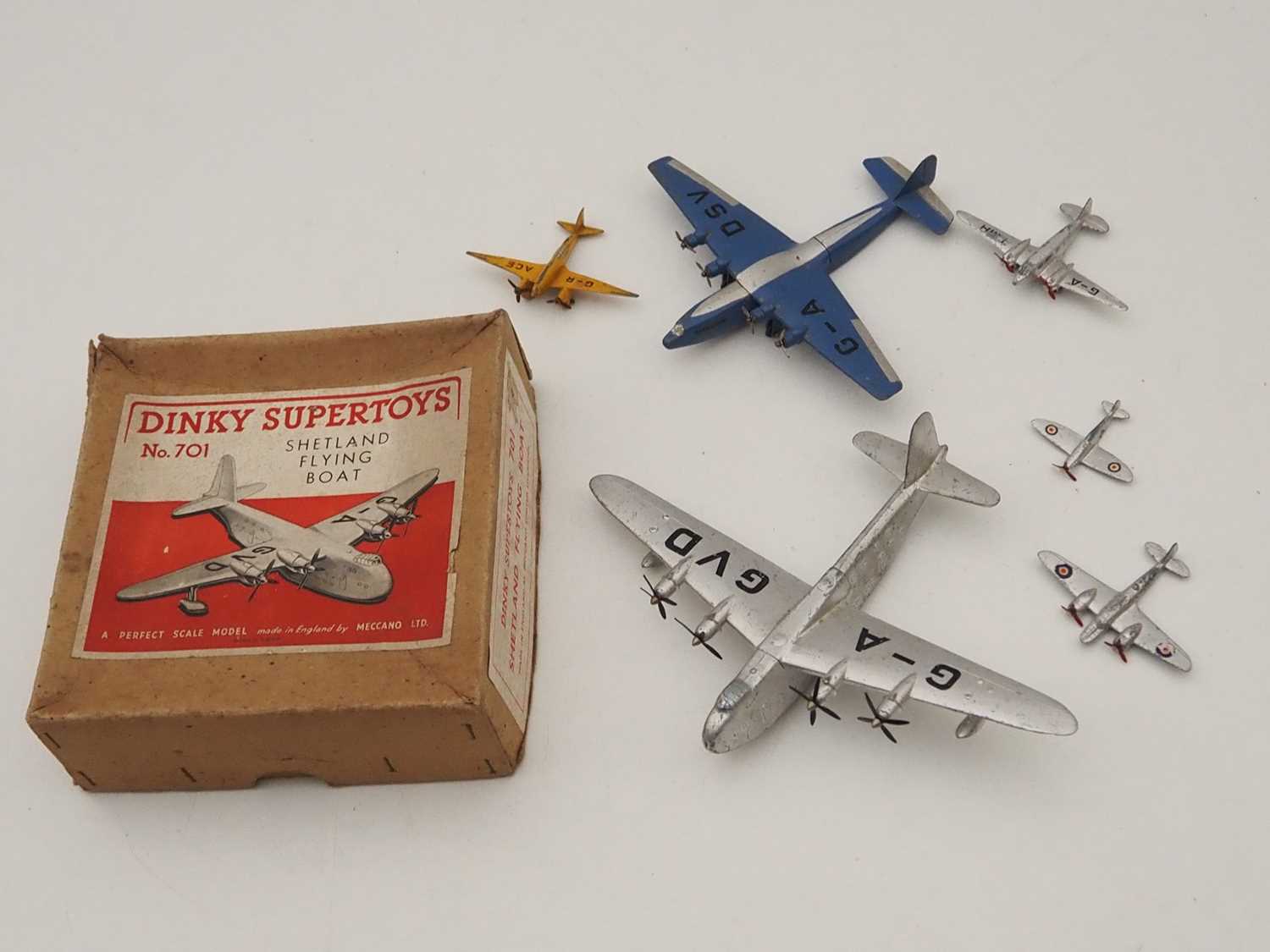 Lot 338 - A DINKY 701 diecast Shetland Flying Boat in...