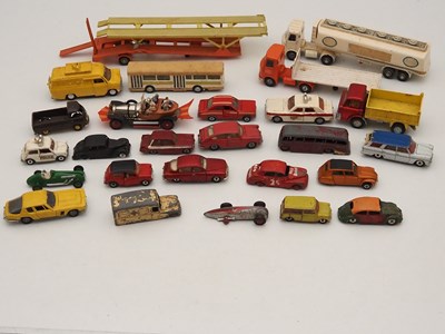 Lot 351 - A group of playworn DINKY and CORGI diecast...