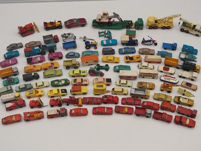 Lot 352 - A group of playworn MATCHBOX diecast cars,...