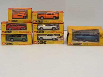 Lot 362 - A group of CORGI diecast cars all in early...