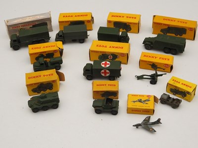 Lot 367 - DINKY - A group of military diecast vehicles...