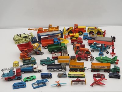 Lot 369 - A crate of playworn unboxed diecast cars, vans...