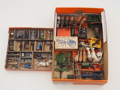 Lot 380 - A large group of diecast figures by BRITAINS...