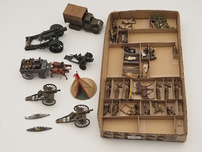 Lot 381 - A group of diecast figures by BRITAINS and...