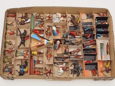 Lot 382 - A large group of diecast figures by BRITAINS...