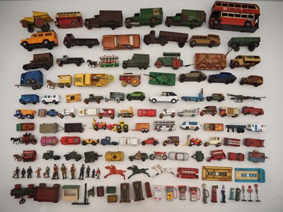 Lot 384 - A large crate of playworn diecast and tinplate...