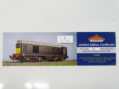 Lot 304 - A BACHMANN 32-026K Class 20 diesel locomotive...