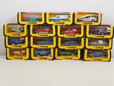 Lot 490 - A group of CORGI diecast cars and vans all in...